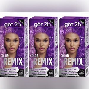 Got2b - 3pack - Color Remix Purple Hair Dye